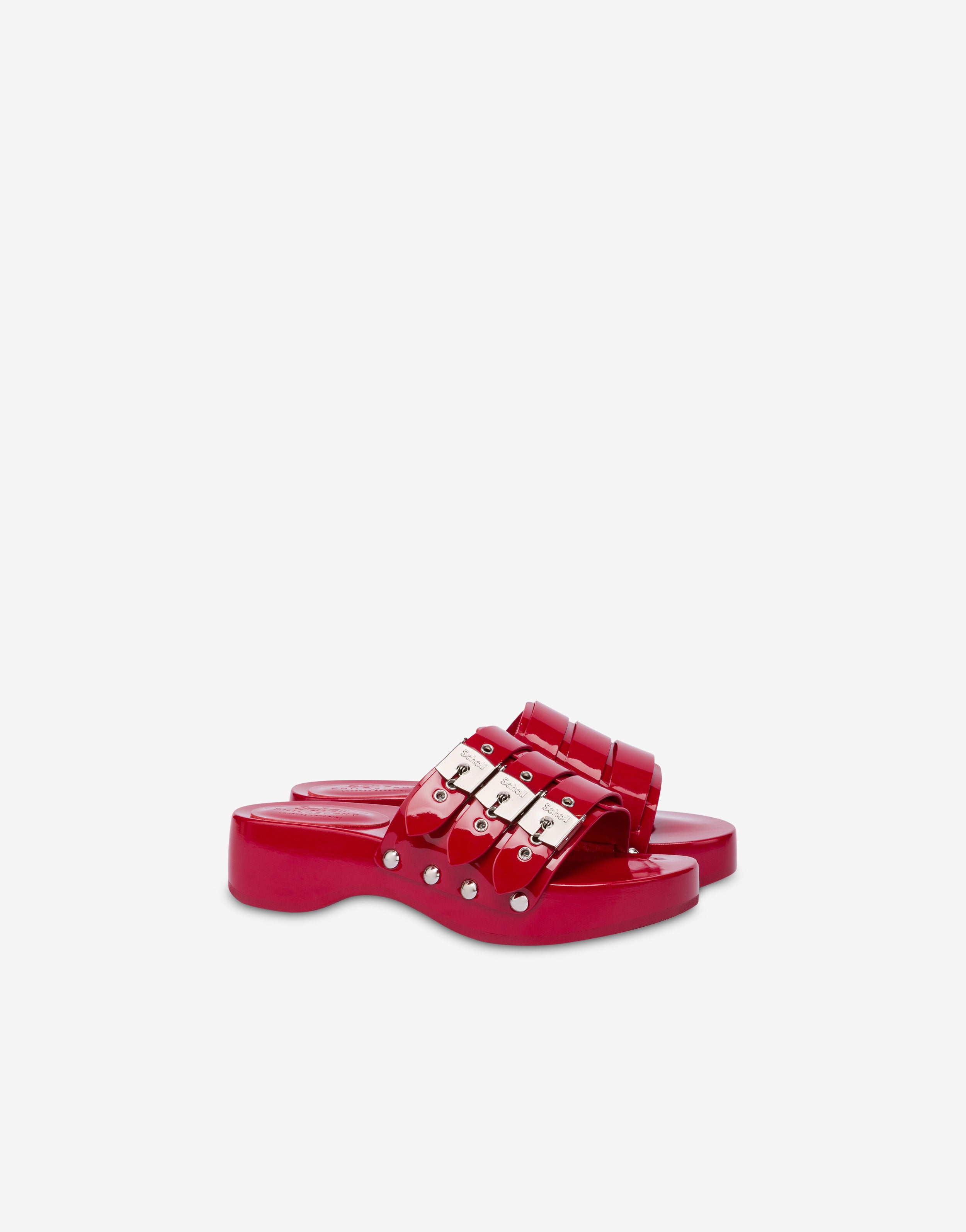 Buy Now Philosophy x Scholl patent leather clog Made in Italy Philosophy di Lorenzo Serafini Philosophy di Lorenzo Serafini