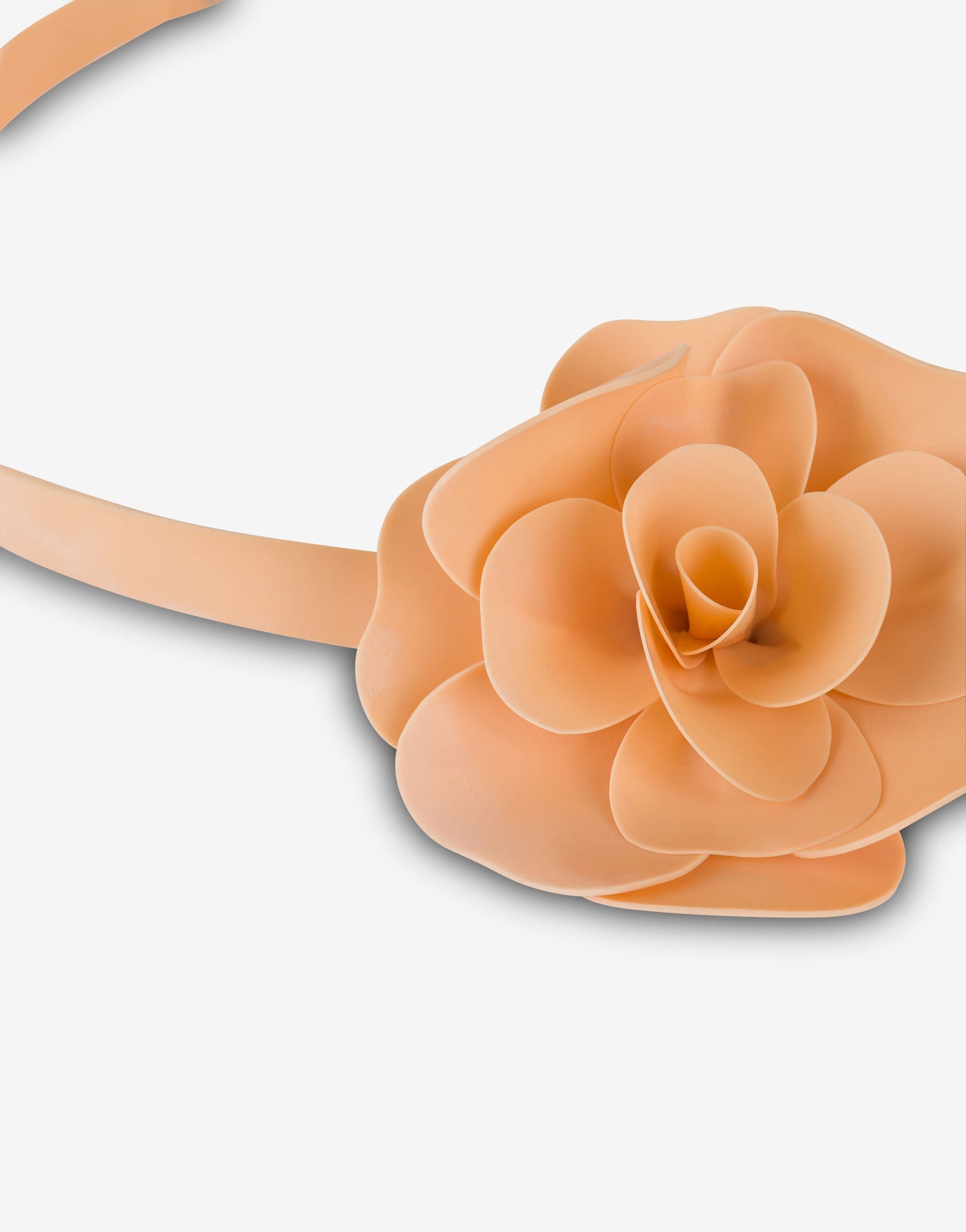 Belt with latex flower