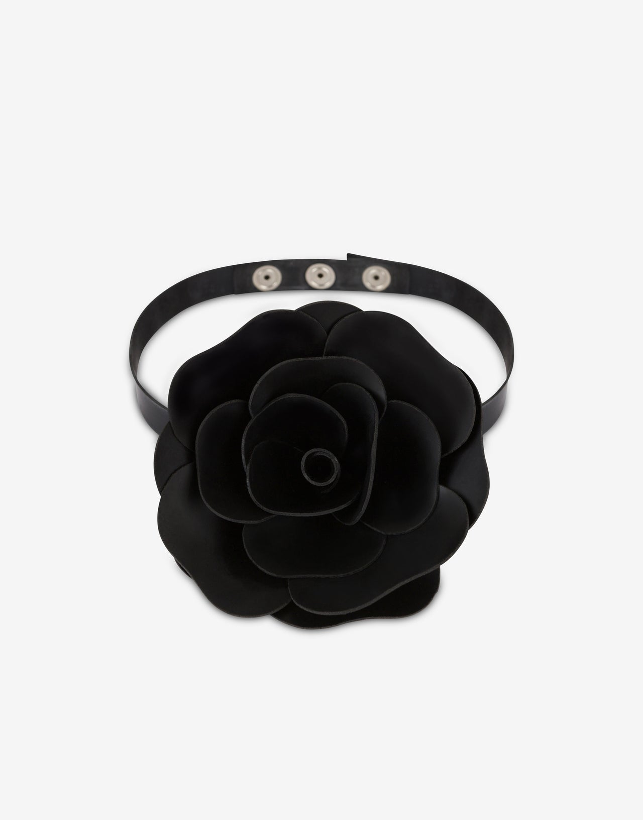 Choker avec fleur en latex