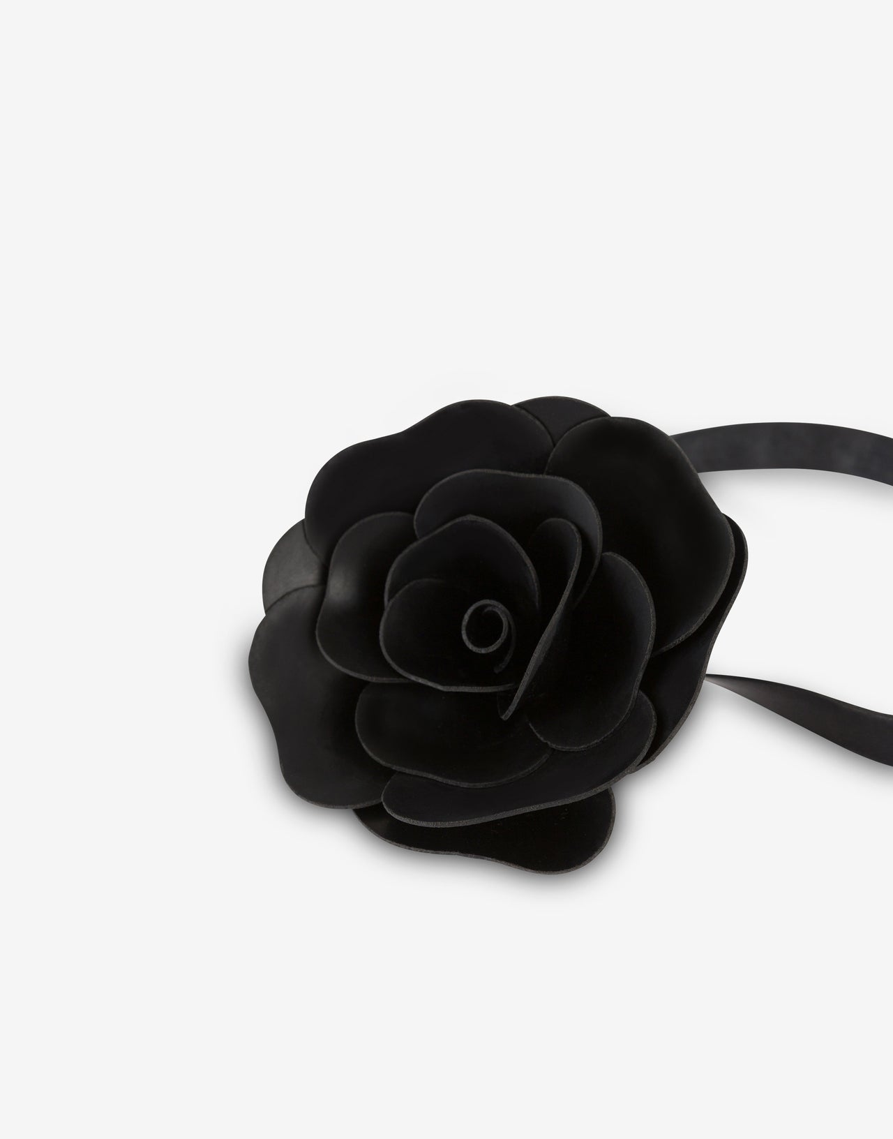 Choker avec fleur en latex