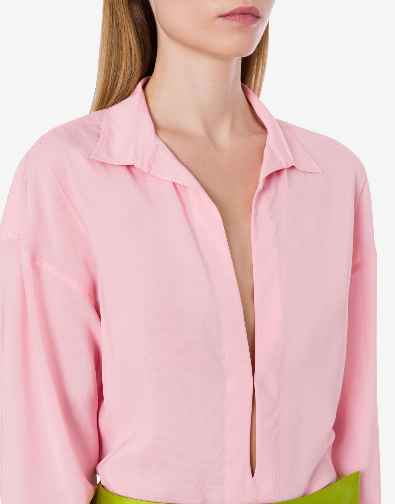 Blusa de «georgette» elástico