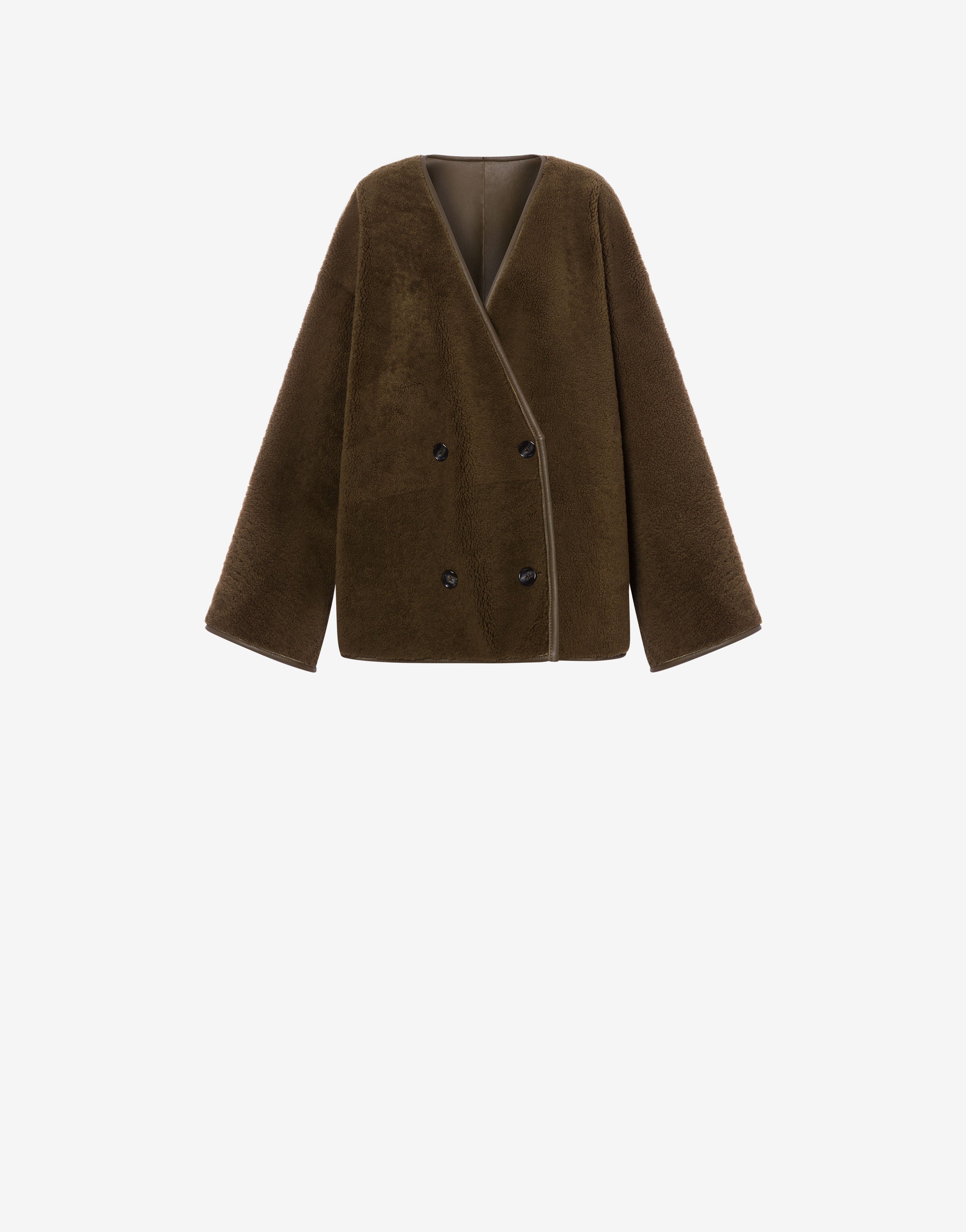 VINCE Double breasted cardigan coat outlet - woodbine