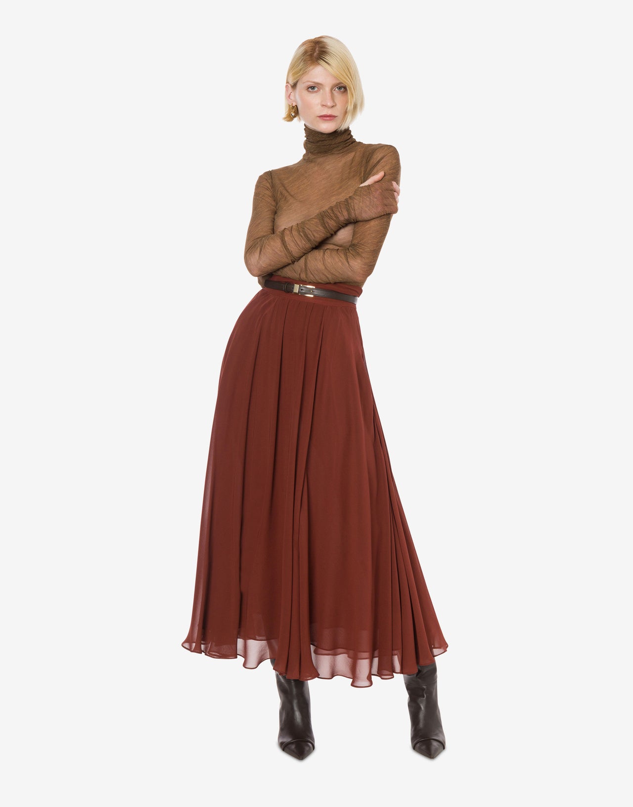 Georgette high waisted skirt