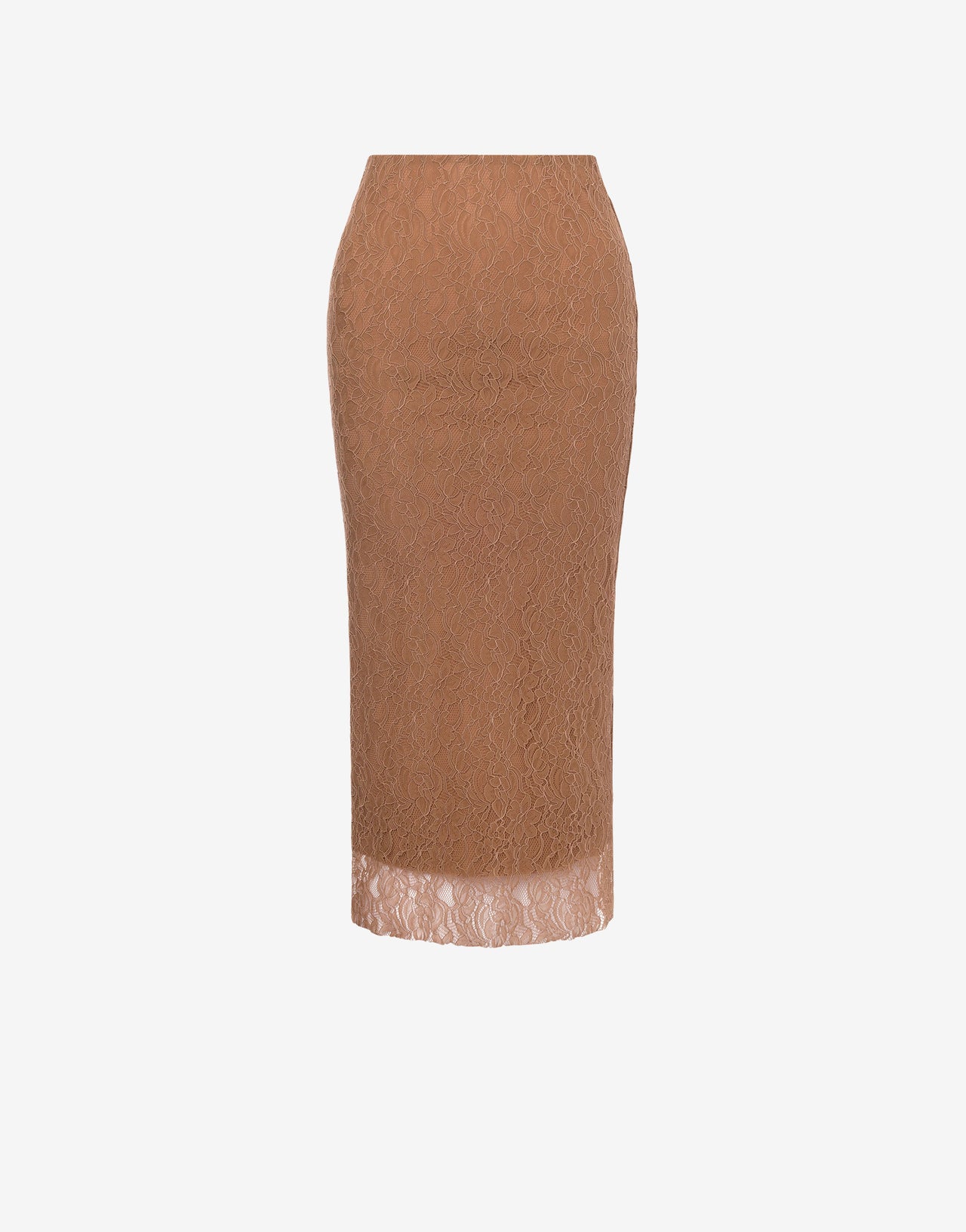 Stretch lace pencil skirt