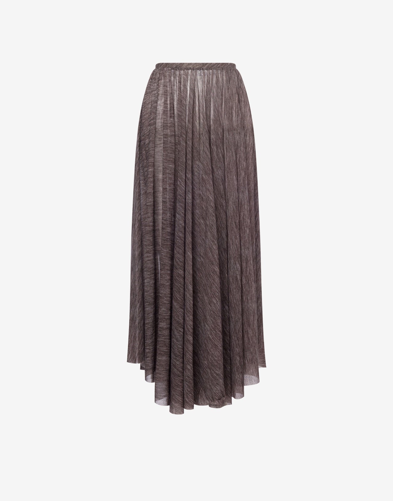 Stretch printed tulle skirt