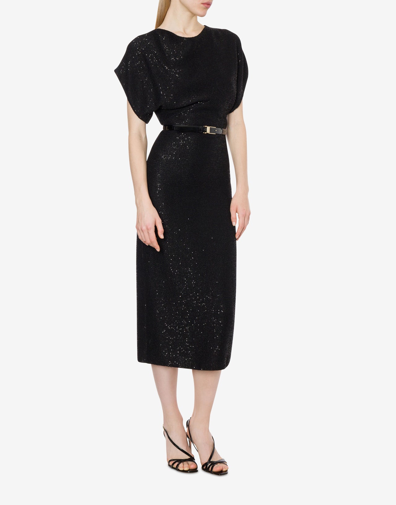 Stretch dress with sequins