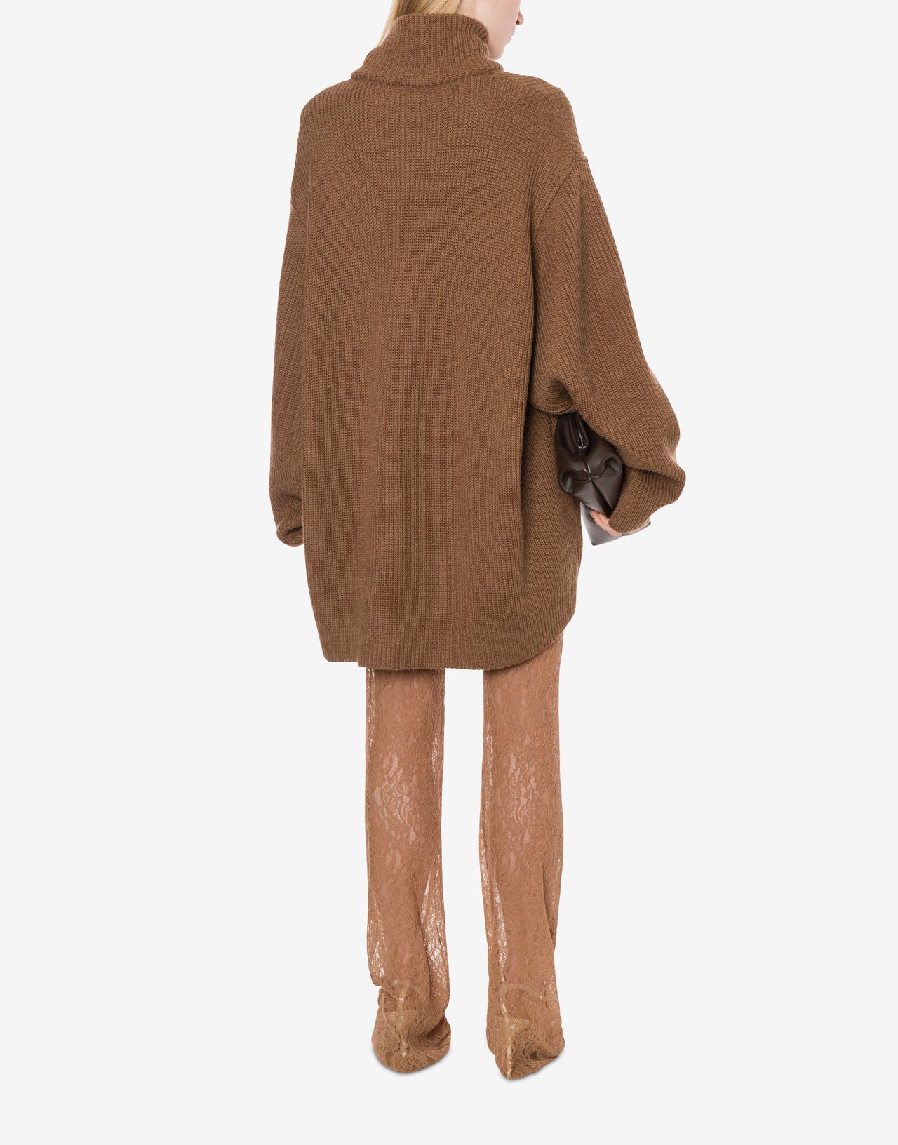 Wool-blend maxi jumper