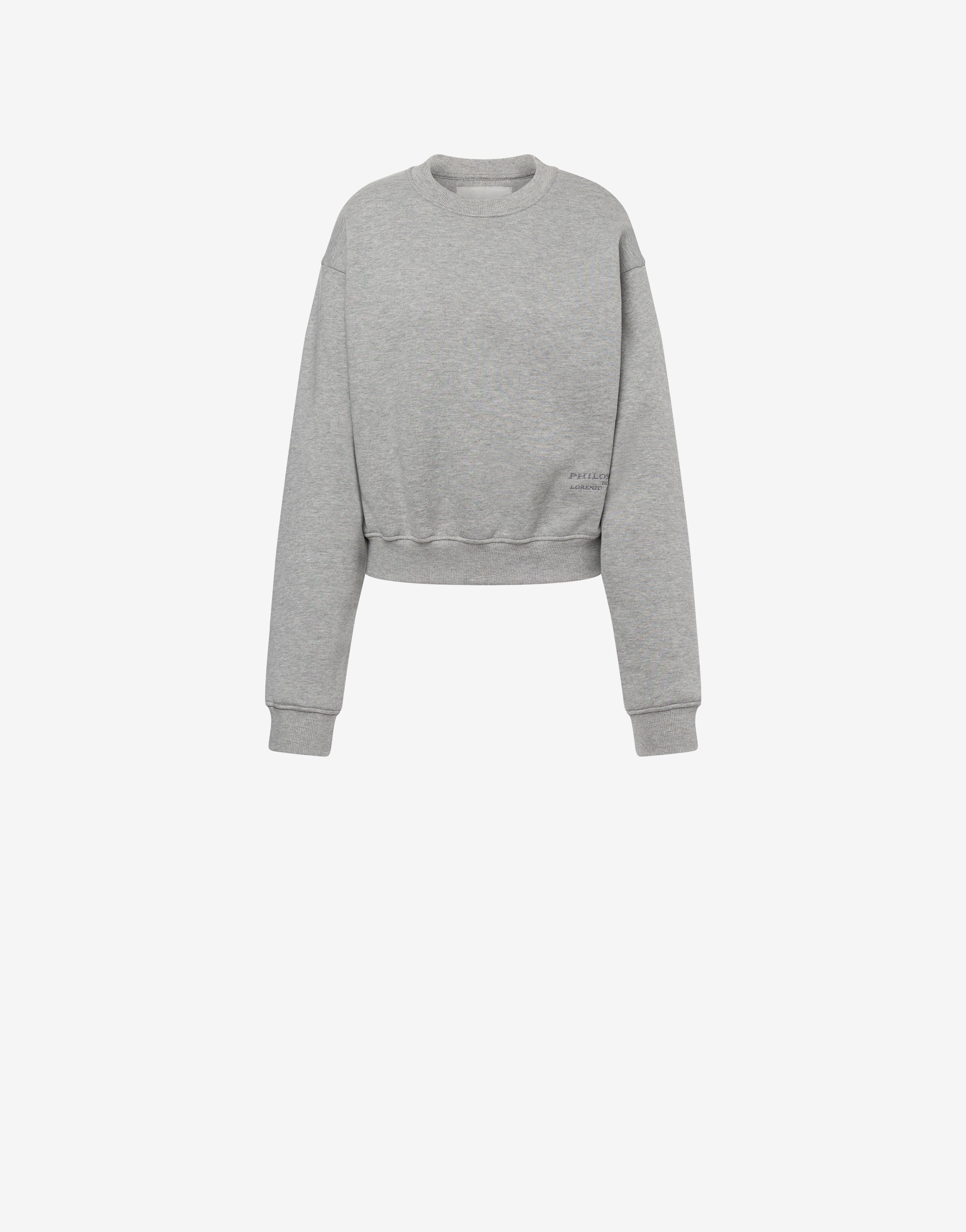 Buy Now Brushed cotton sweatshirt with zip Made in Italy Philosophy di Lorenzo Serafini Philosophy di Lorenzo Serafini