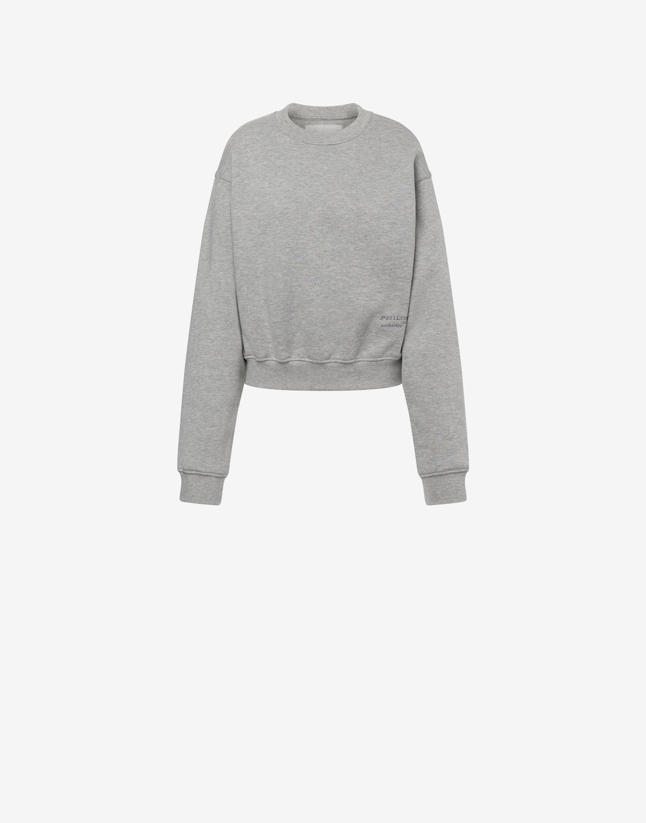 Brushed cotton sweatshirt with zip