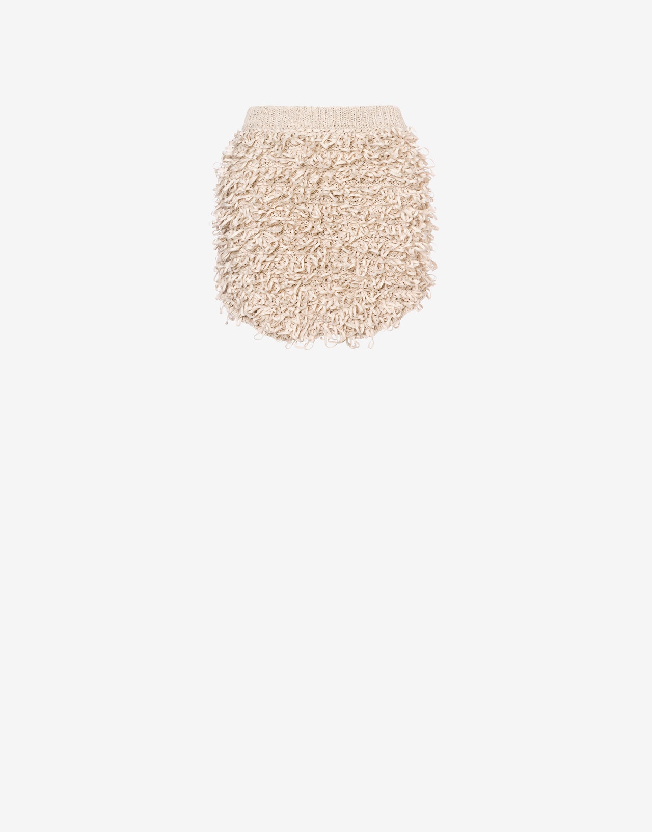 Suede webbing miniskirt