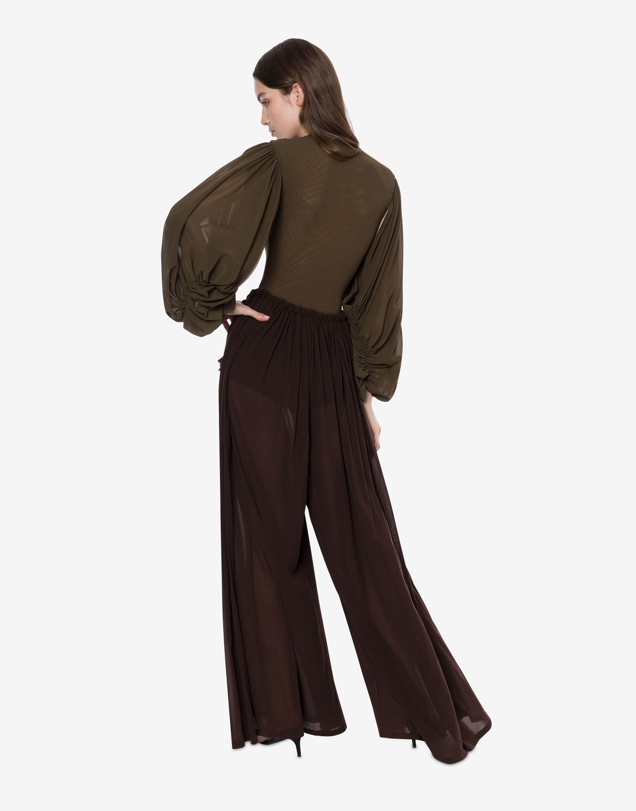 Stretch tulle pants skirt