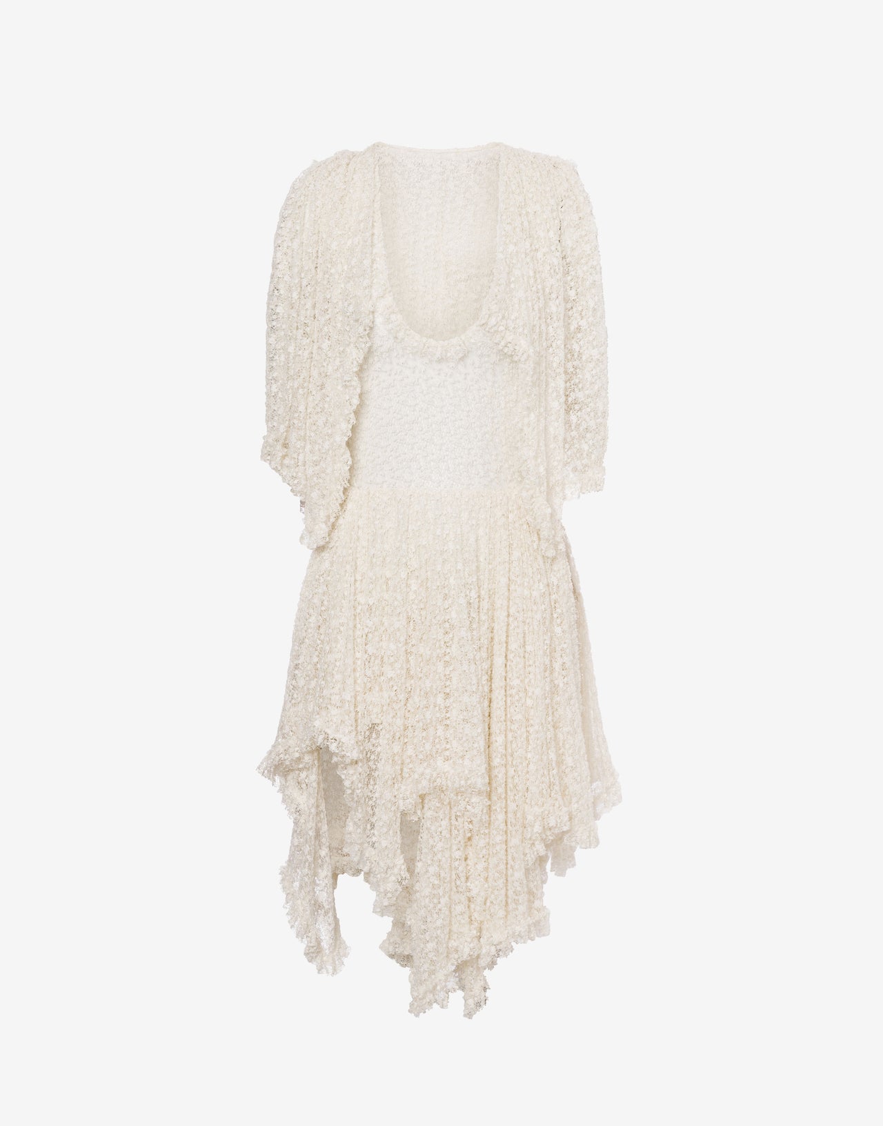 Lace minidress with cape