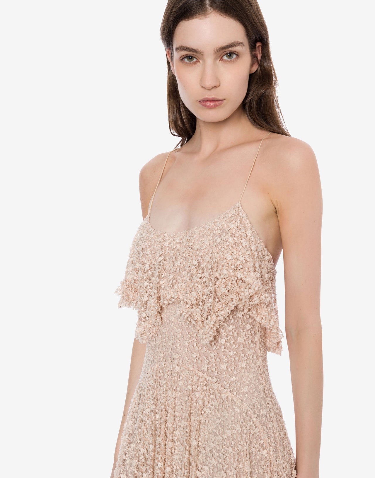 Lace longuette dress