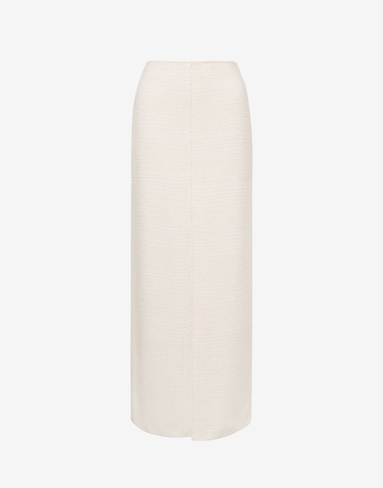 Bouclé skirt with slit