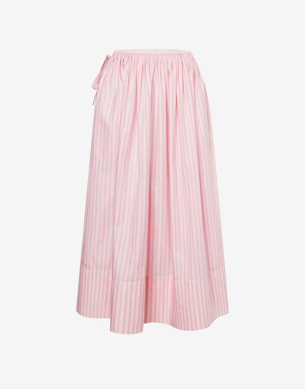 Striped cotton skirt