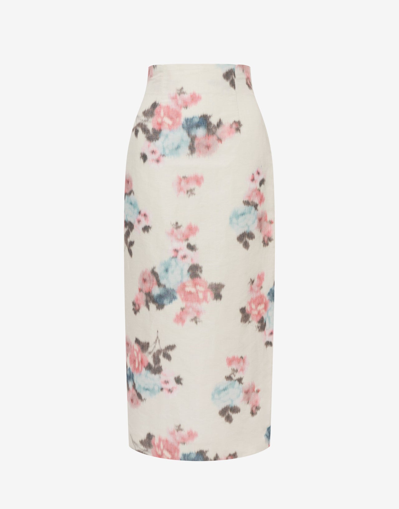 Pencil skirt in taffetà floral