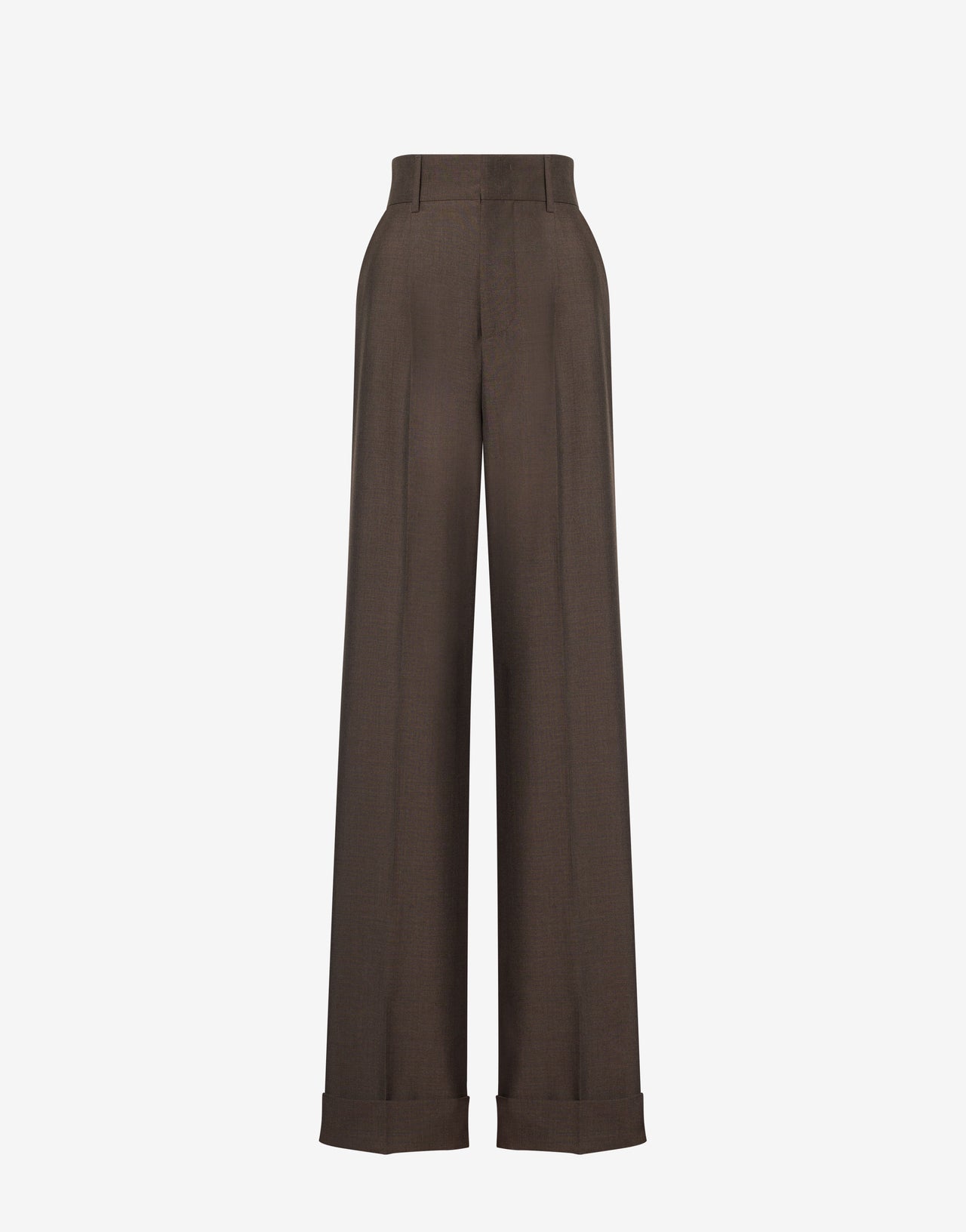 Wide trousers in cool wool blend