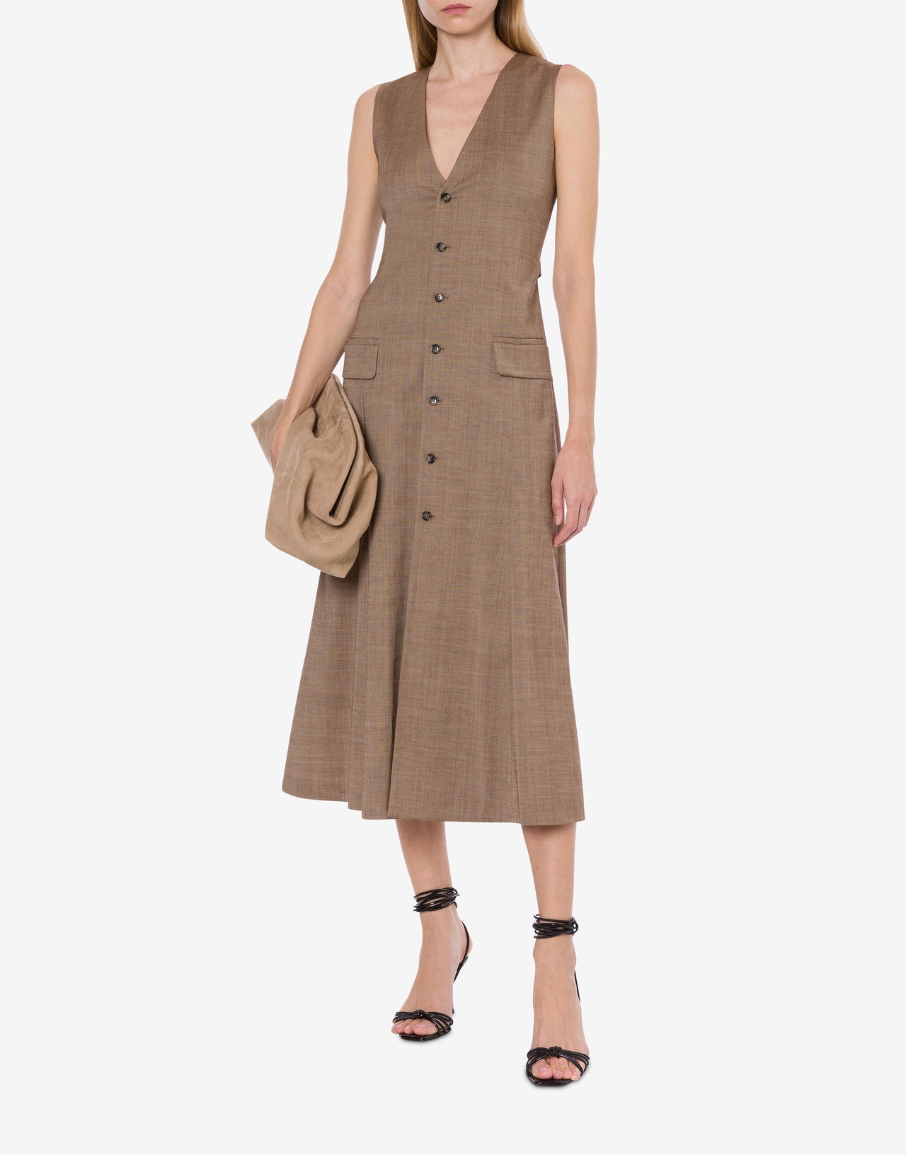 Dress chemisier in wool blend