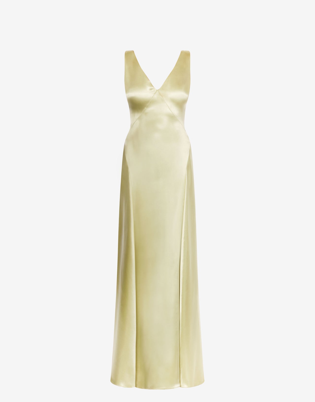 Long viscose satin dress