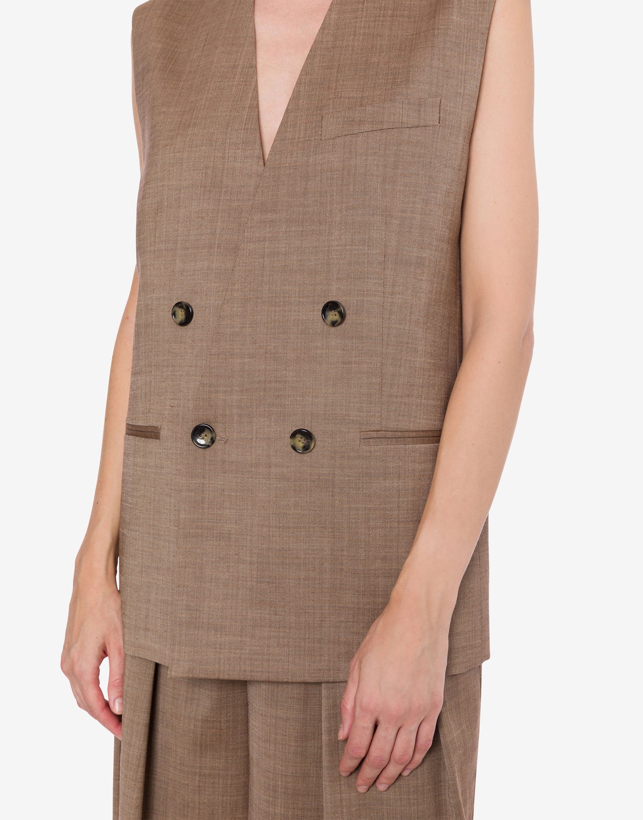 Gilet long en laine