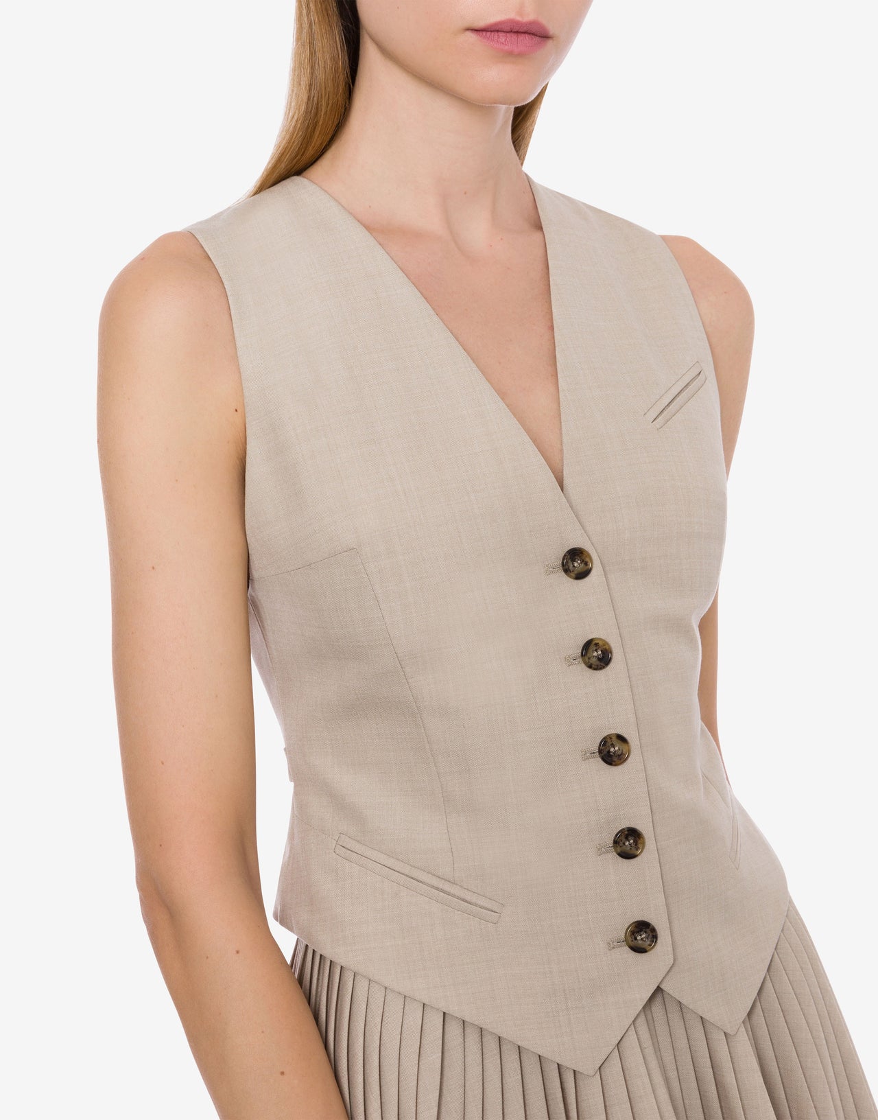 Cool wool-blend waistcoat