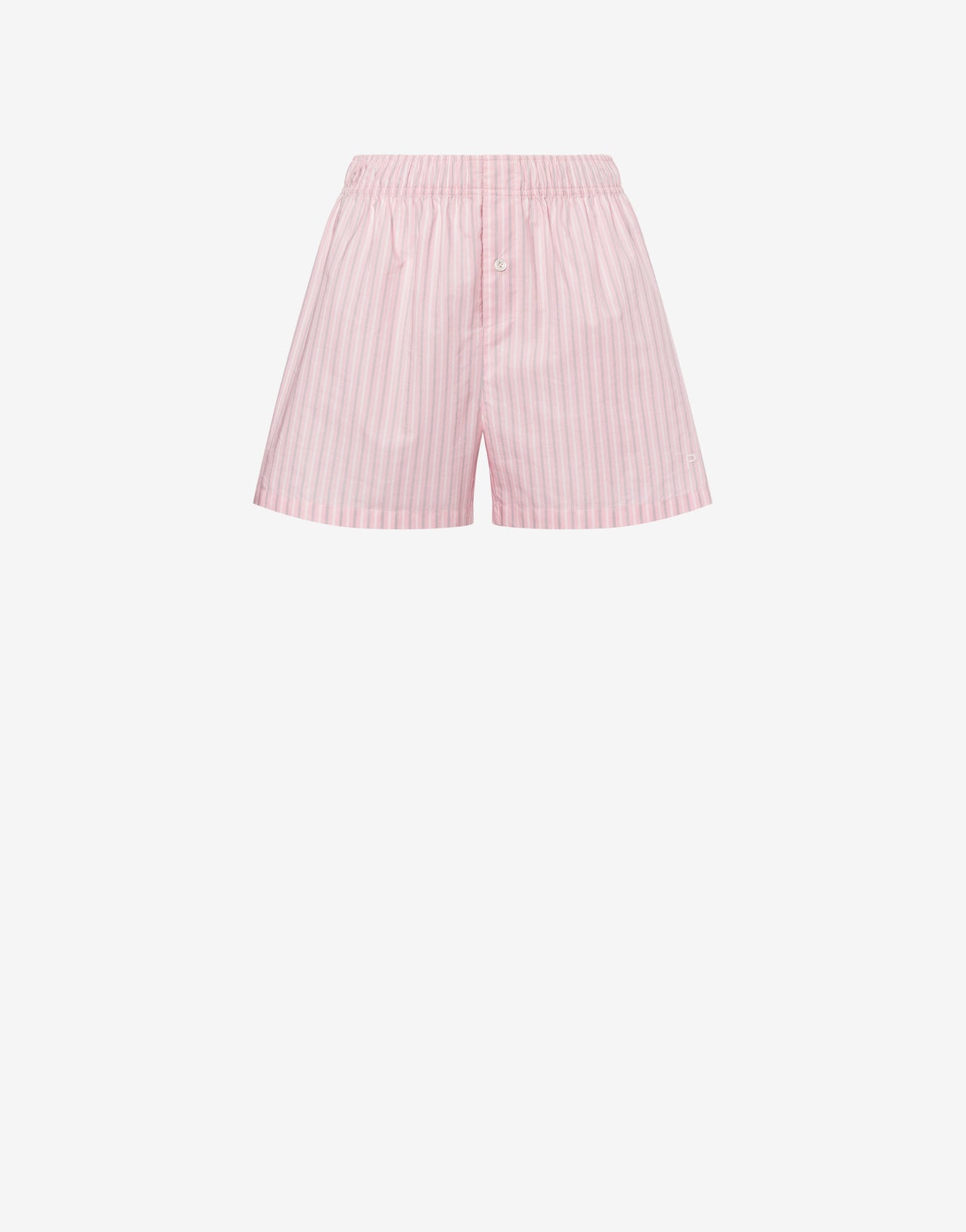 Short in striped cotton