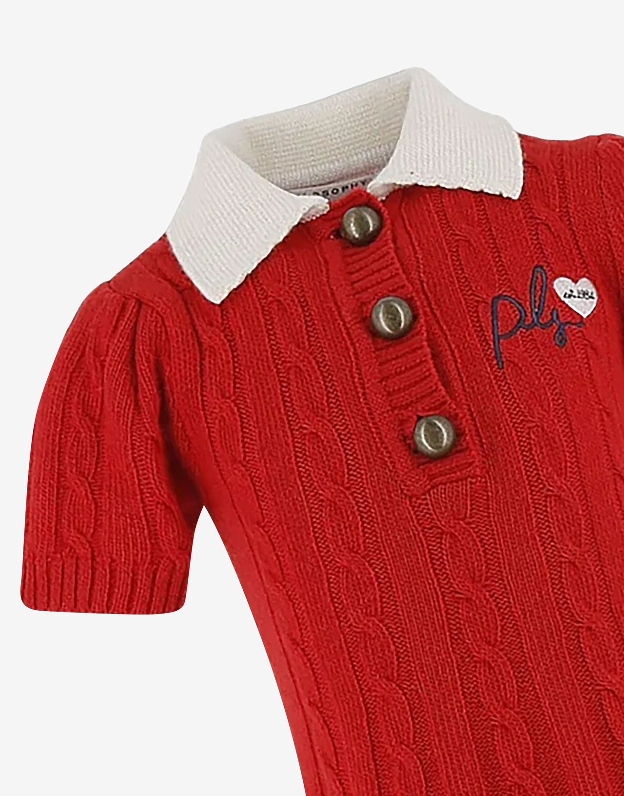 Kids' knitted dress with embroidery