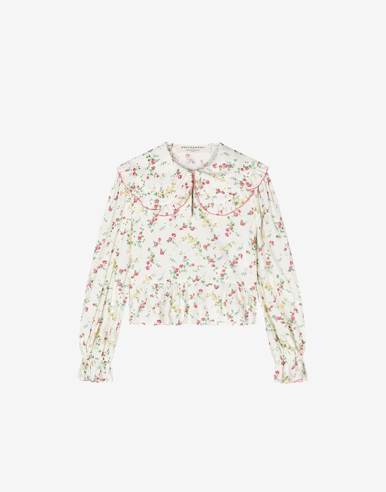 Camisa infantil corta con flores all over