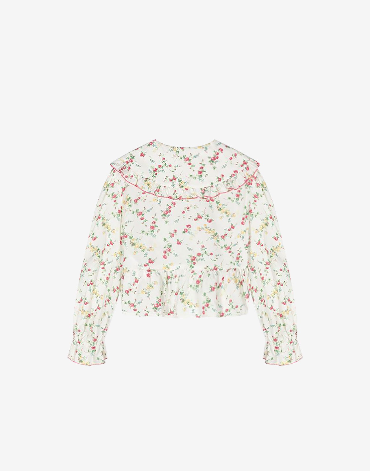 Camisa infantil corta con flores all over