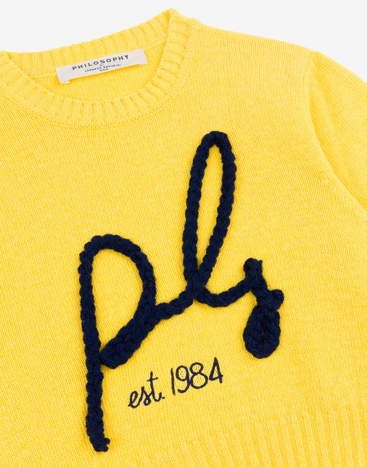 Pull pour enfant avec broderie logo PLS