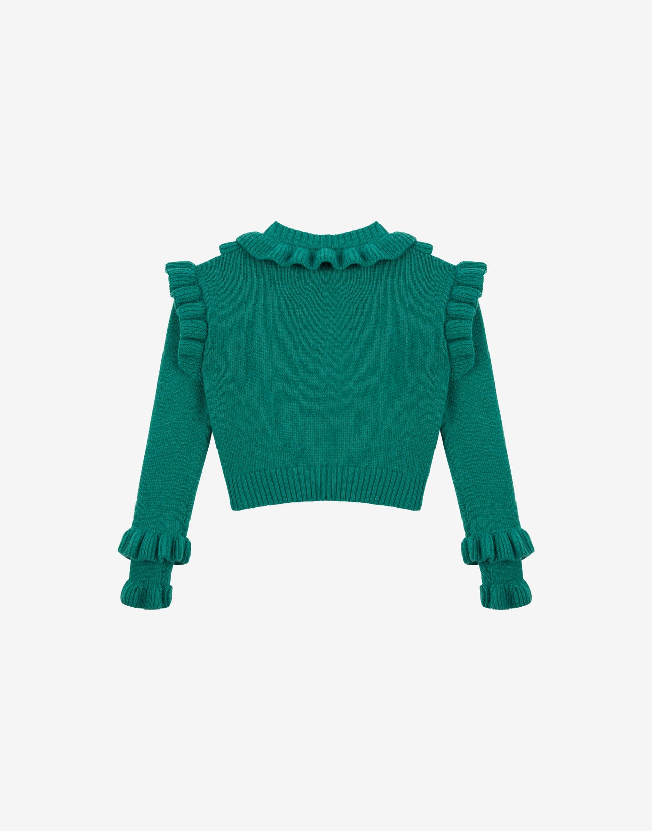 Kids' sweater with ruffles