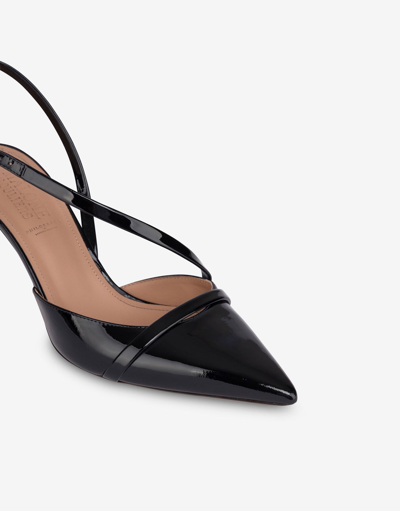 Slingback aus Lack „Valeria” Malone Souliers x Philosophy