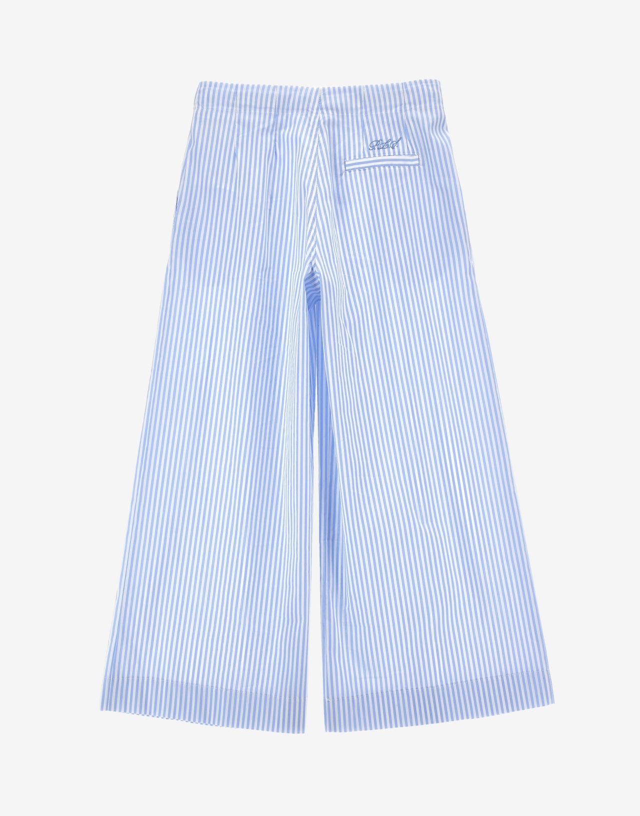 Kids striped cotton wide trousers