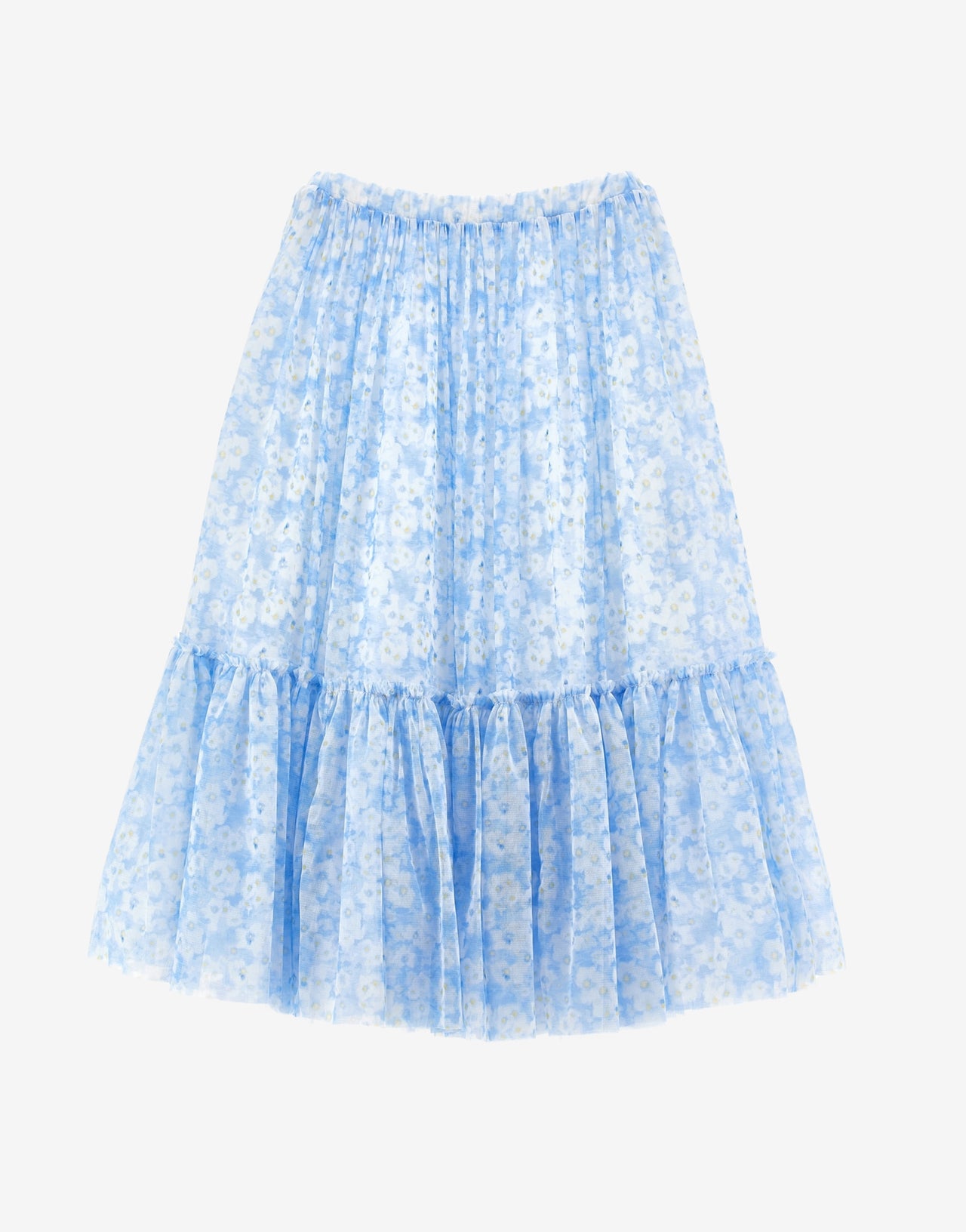 Kids cotton skirt with flower print