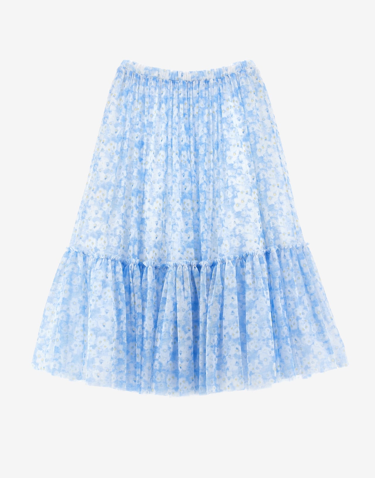 Kids cotton skirt with flower print