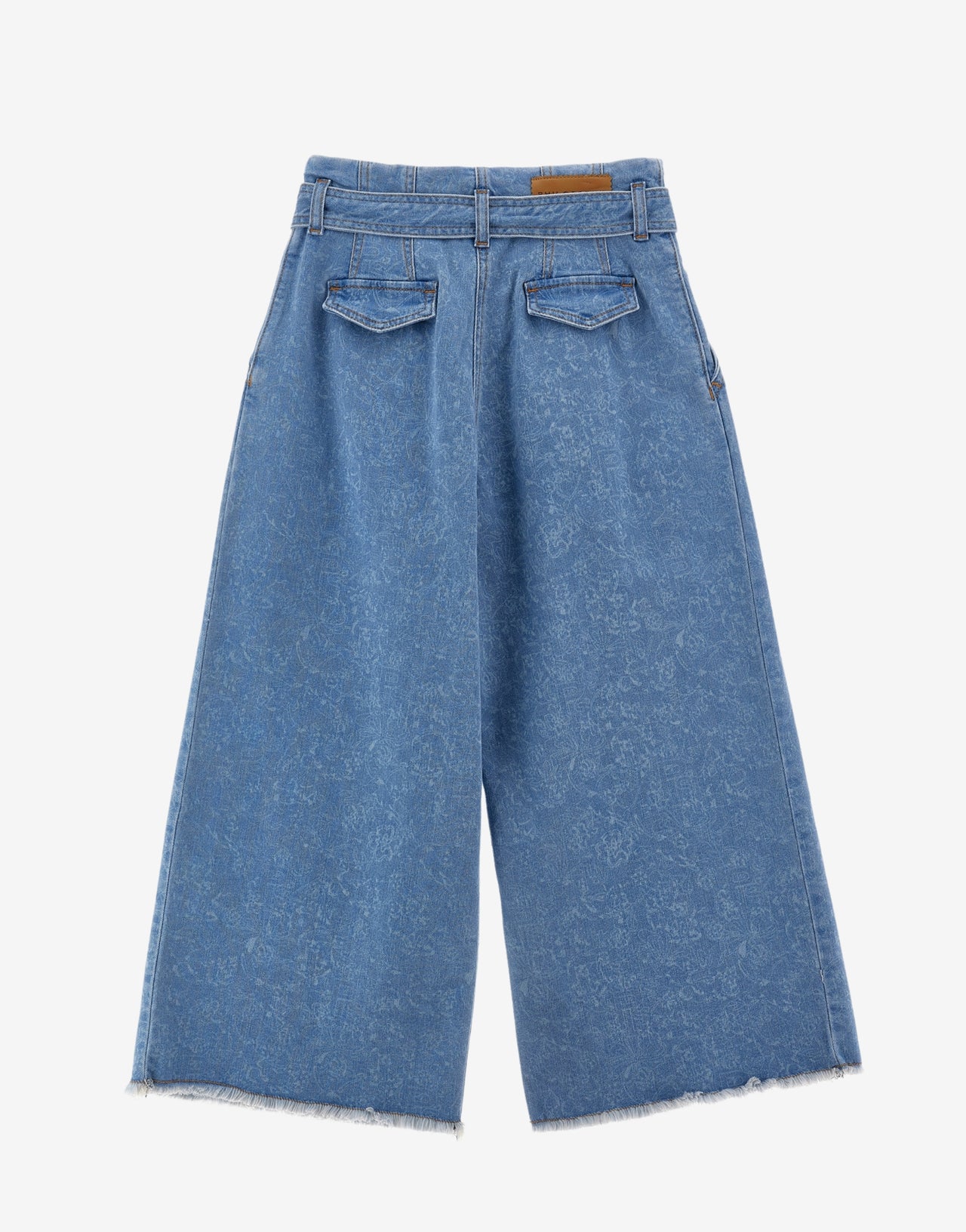 Hose mit Schleife und Schärpe aus Denim für Kinder 